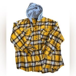 New Look Plaid Hoodie Shacket